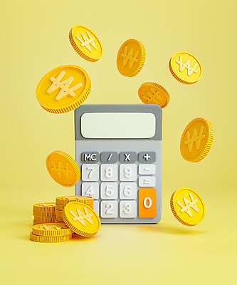 PSD 편집 편집이미지 백그라운드 사람없음 노란색 3D소스 3D 동전 계산기 디지털합성 금화 편집소스 편집3D 컬러 돈 문구용품 장비 황금 파일형식