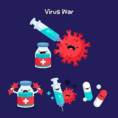 캐릭터 일러스트 주사기 사람없음 알약 보라색 잡기 바이러스 주사약 박테리아 백신 부스터샷 일러캐릭터 AI파일 컬러 의학 의료기기 모션 약 접종 파일형식 벡터