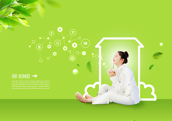 PSD 편집이미지 여자 자연 돋보기 주택 한명 앉기 20대 성인 초록색 환경 눈감음 한국인 공기 성인여자한명만 노마드족 이미지편집 1 라이프스타일 컬러 모션 사람 동양인 청년 건물 생태계 신조어 여자한명만 성인여자만 파일형식