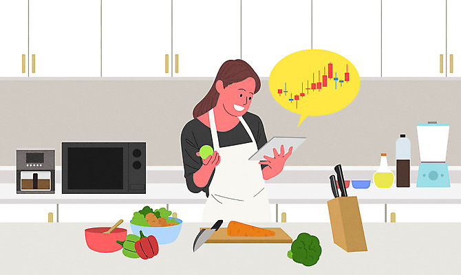PSD 식기 여자 채소 일러스트 그래프 도마 요리 한명 웃음 들기 사람 상반신 성인 태블릿 주방 전자레인지 주식 주부 상한가 주가상승 성인여자한명만 국내일러스트 1 모션 주방용품 표정 금융 전자제품 스마트기기 가전제품 레인지 상승 여자한명만 성인여자만 파일형식