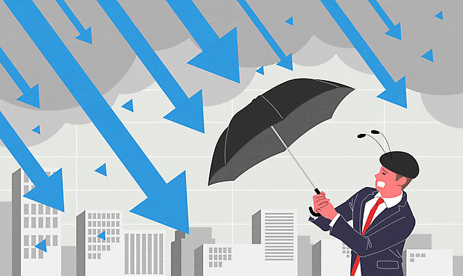 PSD 남자 화살표 일러스트 우산 한명 들기 사람 상반신 성인 건물 잡기 비즈니스맨 수비 주식 울상 주가하락 성인남자한명만 버티다 국내일러스트 1 건축물 비즈니스 모션 금융 직장인 하락 남자한명만 성인남자만 파일형식