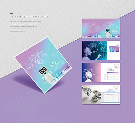 템플릿 ZIP 리플렛 미래 정보기술 빌딩 팜플렛 사람없음 보라색 로봇 톱니바퀴 로봇팔 자동화 홀로그램 인디자인 INDD 휴머노이드 4차산업 미래산업 AI_인공지능 이미지템플릿 산업 컬러 컨셉 기술 건물 파일형식