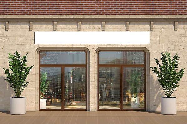 PSD 나무 편집이미지 외관 화분 벽돌 간판 사람없음 야외 건물 갈색 3D 문 상점 디지털합성 복고 대리석 목업 뉴트로 편집3D 식물 건축물 컬러 재료 파일형식