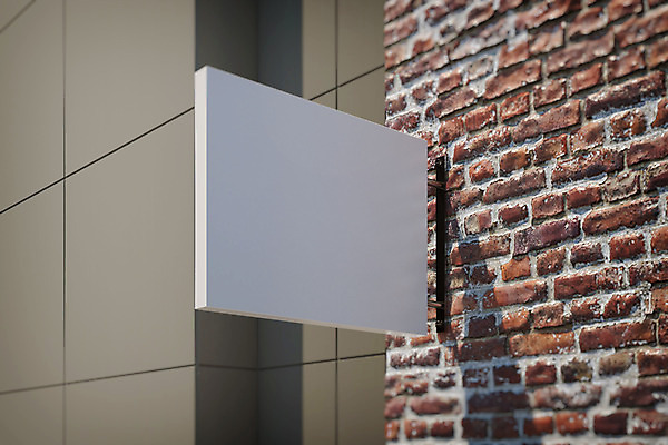 PSD 편집이미지 벽돌 간판 광고판 벽면 사람없음 건물 갈색 3D 디지털합성 복고 옥외간판 목업 뉴트로 편집3D 건축물 벽 컬러 알림판 판 파일형식