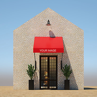 PSD 나무 편집이미지 외관 화분 벽돌 조명 간판 사람없음 건물 3D 문 상점 디지털합성 복고 목업 뉴트로 편집3D 식물 건축물 파일형식