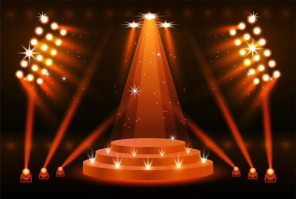 백그라운드 일러스트 조명 사람없음 빨간색 빛 콘서트 무대 공연조명 조명장치 트로트 국내일러스트 AI파일 음악 컬러 공연 장비 파일형식 벡터