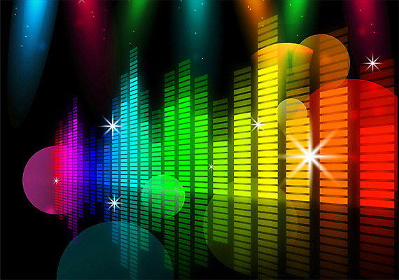 음악 백그라운드 일러스트 조명 사람없음 빛 반짝임 빛망울 무지개색 이퀄라이저 트로트 국내일러스트 AI파일 모션 문화예술 컬러풀 파일형식 벡터