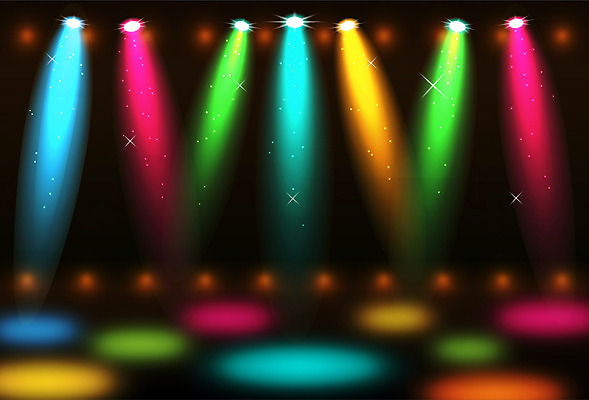 백그라운드 일러스트 조명 사람없음 빛 반짝임 컬러풀 콘서트 무대 공연조명 조명장치 트로트 국내일러스트 AI파일 음악 컬러 모션 공연 장비 파일형식 벡터