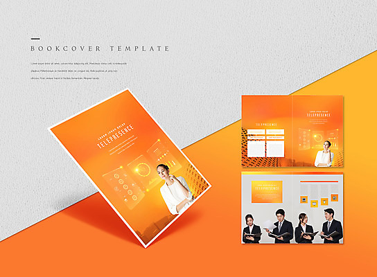 PSD 서양인 템플릿 표지디자인 북디자인 출판디자인 여자 표지 남자 ZIP 내지 리플렛 북커버 회의 들기 사람 팜플렛 여러명 상반신 20대 성인 마주보기 팔짱 주황색 한국인 비즈니스맨 비즈니스우먼 홀로그램 화상통화 성인만 온택트 이미지템플릿 외국인 컬러 다수 비즈니스 모션 동양인 청년 직장인 통화 파일형식