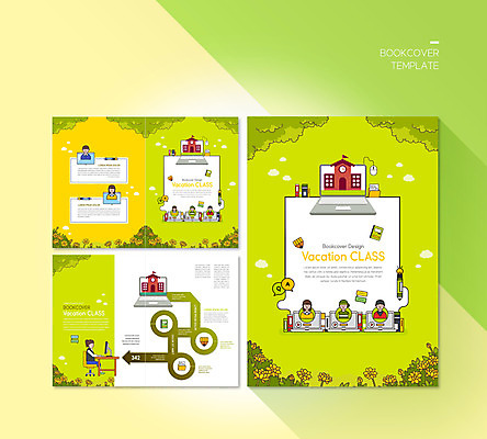 PSD 템플릿 학생 표지디자인 북디자인 출판디자인 여자 교육 표지 남자 꽃 ZIP 내지 리플렛 북커버 학교 수업 방학 팜플렛 여러명 10대 연두색 노트북 십대만 이미지템플릿 식물 다수 청소년 휴가 사람 초록색 전자제품 파일형식