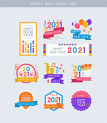 리본 음악 꽃다발 일러스트 새해 폭죽 사람없음 세트 컬러풀 파티 라벨 와인 색소폰 해피뉴이어 풍선 2021년 신축년 국내일러스트 AI파일 꽃 컬러 문화예술 프레임 주류 이벤트 새해인사 목관악기 연도 파일형식 벡터