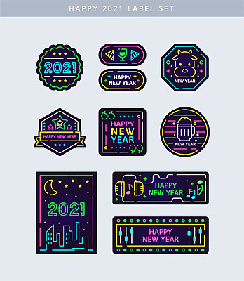 별 리본 음악 일러스트 새해 맥주 사람없음 건물 세트 컬러풀 라벨 헤드폰 달 소 네온 해피뉴이어 2021년 국내일러스트 AI파일 자연요소 건축물 컬러 음향기기 포유류 문화예술 프레임 주류 새해인사 연도 파일형식 벡터