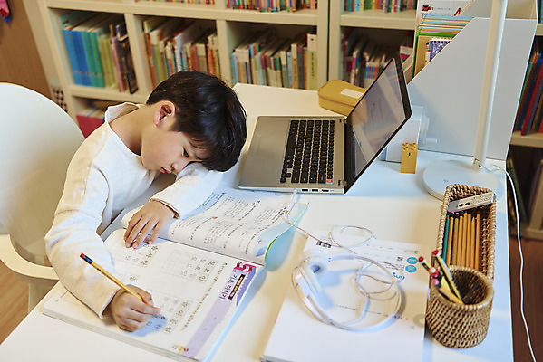 포토 JPG 학생 교육 남자 어린이라이프 어린이 엎드리기 수업 실내 한명 앉기 소년 상반신 옆모습 책 노트북 연필 한국인 잡기 지루함 교과서 온라인강의 소년한명만 원격수업 온택트 랜선라이프 국내포토 1 라이프스타일 감정 뷰포인트 모션 학용품 교재 사람 동양인 내부 전자제품 필기구 강의 원격 남자한명만 소년만 파일형식 언택트