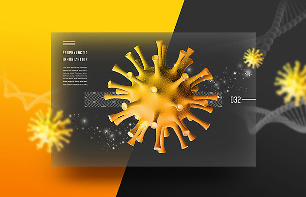 PSD 편집이미지 의학 사람없음 검은색 주황색 바이러스 박테리아 백신 예방접종 전염병 코로나바이러스 백신개발 델타변이바이러스 이미지편집 컬러 질병 개발 접종 파일형식