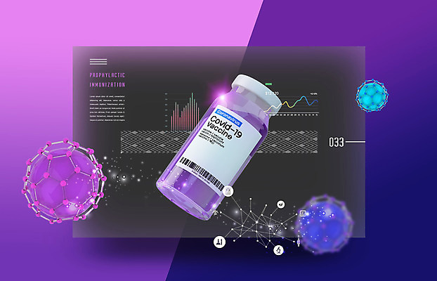 PSD 편집이미지 의학 사람없음 약 보라색 바이러스 약병 질병 바이오 백신 전염병 코로나바이러스 백신개발 델타변이바이러스 이미지편집 컬러 개발 병_담는 파일형식