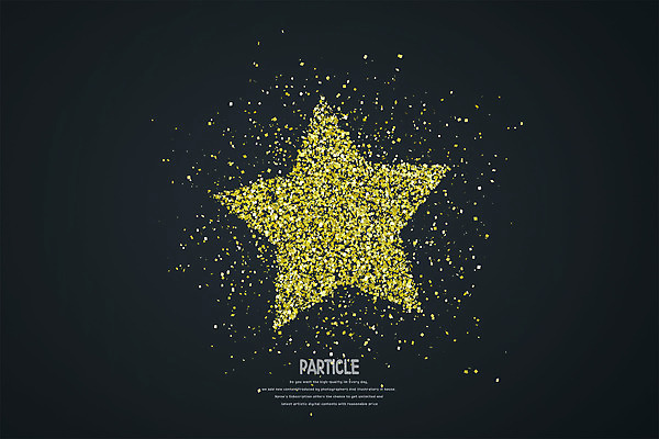 PSD 편집 편집이미지 별 사람없음 노란색 3D 검은색 금색 디지털합성 더스트파티클 편집소스 이미지편집 편집3D 자연요소 컬러 파일형식