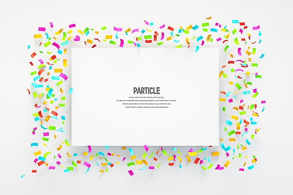 PSD 편집 편집이미지 사각프레임 사람없음 컬러풀 파티 3D 쪽지 흰색 디지털합성 꽃가루 더스트파티클 편집소스 이미지편집 편집3D 컬러 프레임 이벤트 사각형 가루 파일형식