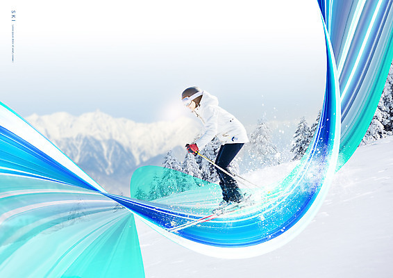 전신 PSD 편집이미지 여자 설경 곡선 스키 한명 20대 성인 옆모습 빛 한국인 성인여자한명만 스키타기 이미지편집 1 선 뷰포인트 겨울 겨울스포츠 사람 동양인 풍경 청년 여자한명만 성인여자만 파일형식