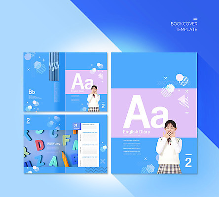 PSD 템플릿 표지디자인 북디자인 알파벳 영어 출판디자인 여학생 여자 표지 ZIP 내지 리플렛 하늘색 북커버 청소년 색연필 팜플렛 상반신 두명 10대 연필 한국인 일기 입가림 십대여자만 이미지템플릿 문자 학생 학용품 사람 동양인 파란색 필기구 가림 여자만 십대만 파일형식
