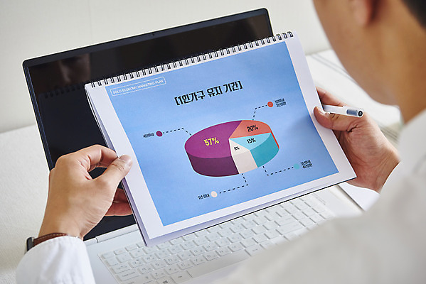 포토 JPG 주간 라이프스타일 손 남자 비즈니스 실내 한명 들기 앉기 성인 뒷모습 신체부위 30대 노트북 공책 한국인 업무 직장인 원그래프 재택근무 성인남자한명만 국내포토 자연요소 직업 1 뷰포인트 모션 그래프 문구용품 사람 동양인 내부 생활 장년 전자제품 작업 남자한명만 성인남자만 파일형식