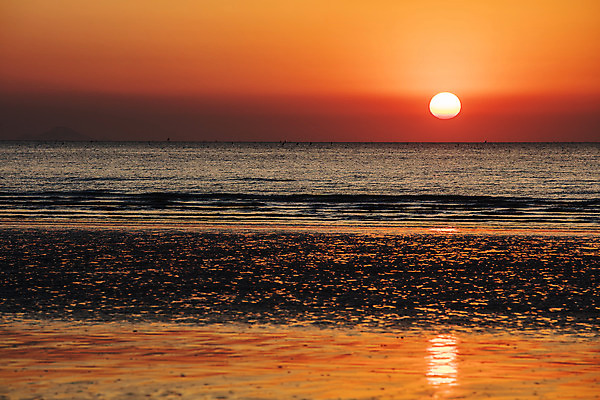 포토 JPG 주간 바다 섬 하늘 사람없음 야외 태양 일몰 충청남도 서해 수평선 국내포토 자연요소 노을 충청도 파일형식