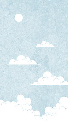 구름 백그라운드 일러스트 하늘 사람없음 태양 플랫 국내일러스트 AI파일 자연요소 파일형식 벡터