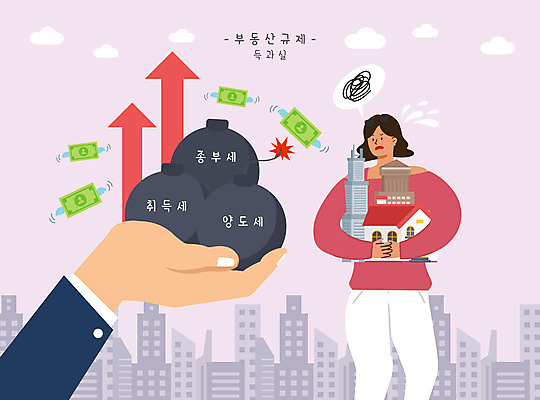 PSD 손 여자 화살표 돈 일러스트 주택 한명 들기 성인 건물 신체부위 도시 폭탄 상승 세금 성인여자한명만 다주택자 부동산법 종부세 국내일러스트 1 건축물 컨셉 모션 부동산 사람 재산 폭발물 법 여자한명만 성인여자만 파일형식