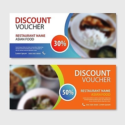 EPS 해외이미지 음식 일러스트 요리 사람없음 파란색 세트 세일 주황색 할인쿠폰 일본음식 해외일러스트 컬러 쿠폰 파일형식 벡터