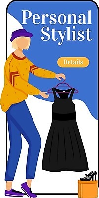 EPS 해외이미지 옷 여자 일러스트 모바일 한명 들기 사람 성인 스마트폰 스타일리스트 성인여자한명만 해외일러스트 1 모션 핸드폰 스마트기기 여자한명만 성인여자만 파일형식 벡터