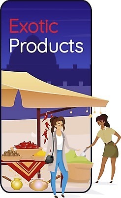 EPS 해외이미지 여자 일러스트 모바일 성인 두명 스마트폰 여행객 상점 시장 이국적 성인여자만 해외일러스트 사람 핸드폰 스마트기기 여자만 성인만 파일형식 벡터