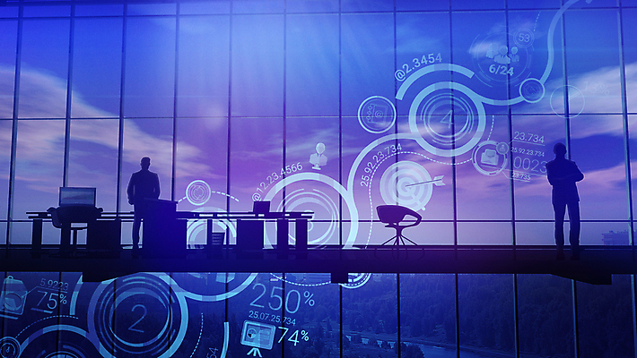 포토 JPG 해외이미지 전신 남자 실루엣 의자 회사 비즈니스 창문 서기 성인 두명 비즈니스맨 책상 경영 홀로그램 성인남자만 해외202004 해외포토 가구 모션 촬영기법 사람 직장인 남자만 성인만 파일형식