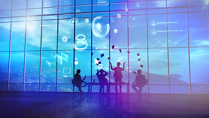 포토 JPG 해외이미지 전신 남자 실루엣 회사 비즈니스 창문 협력 서기 앉기 여러명 성인 경영 홀로그램 성인남자만 해외202004 흩날리기 해외포토 다수 모션 촬영기법 사람 남자만 성인만 파일형식