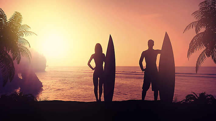 포토 JPG 해외이미지 전신 여자 남자 실루엣 바다 여행 하늘 휴가 서기 풍경 성인 두명 여름 야자수 주황색 일몰 서핑보드 서핑 저녁 휴양지 서퍼 성인만 해외포토 나무 계절 컬러 모션 운동선수 촬영기법 사람 노을 장소 수상스포츠 보드_스포츠 야간 파일형식