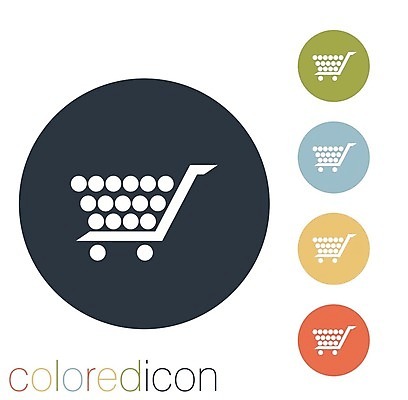 EPS 해외이미지 일러스트 비즈니스 모바일 사람없음 세트 픽토그램 쇼핑카 원형 심볼 장바구니 온라인쇼핑 모바일쇼핑 해외202004 해외일러스트 도형 쇼핑 바구니 카트 온라인 파일형식 벡터
