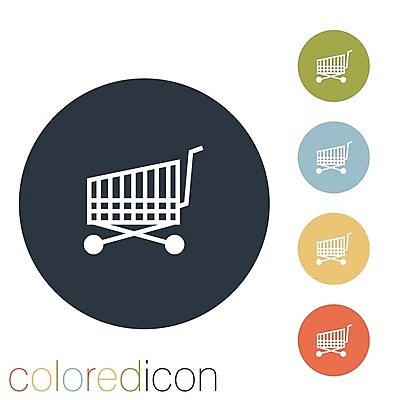 EPS 해외이미지 일러스트 비즈니스 모바일 사람없음 세트 픽토그램 쇼핑카 원형 심볼 온라인쇼핑 모바일쇼핑 해외202004 해외일러스트 도형 쇼핑 카트 온라인 파일형식 벡터