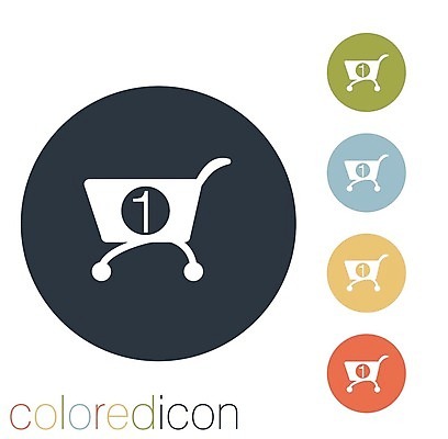 EPS 해외이미지 일러스트 비즈니스 모바일 사람없음 세트 픽토그램 쇼핑카 원형 심볼 온라인쇼핑 모바일쇼핑 해외202004 해외일러스트 도형 쇼핑 카트 온라인 파일형식 벡터