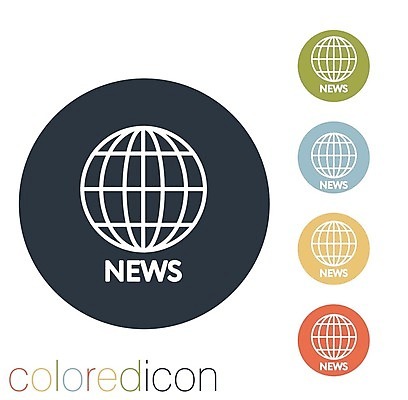 EPS 해외이미지 일러스트 사람없음 픽토그램 원형 뉴스 심볼 지구모양 해외202004 해외일러스트 모양 도형 지구 파일형식 벡터