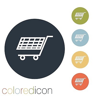 EPS 해외이미지 일러스트 비즈니스 모바일 사람없음 세트 픽토그램 쇼핑카 원형 심볼 온라인쇼핑 모바일쇼핑 해외202004 해외일러스트 도형 쇼핑 카트 온라인 파일형식 벡터