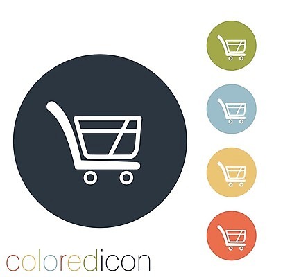 EPS 해외이미지 일러스트 비즈니스 모바일 사람없음 세트 픽토그램 쇼핑카 원형 심볼 온라인쇼핑 모바일쇼핑 해외202004 해외일러스트 도형 쇼핑 카트 온라인 파일형식 벡터