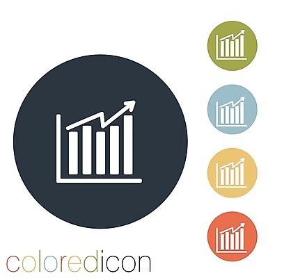 EPS 해외이미지 일러스트 비즈니스 그래프 사람없음 세트 픽토그램 원형 심볼 막대그래프 해외202004 해외일러스트 도형 파일형식 벡터