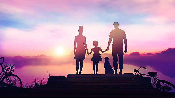 포토 JPG 해외이미지 전신 한마리 라이프스타일 여자 남자 실루엣 호수 어린이 여행 가족 자연 휴가 휴식 서기 성인 세명 일출 손잡기 자전거 일몰 개 해외202004 해외포토 1 컨셉 포유류 관계 모션 촬영기법 사람 생활 노을 바이크 생태계 파일형식
