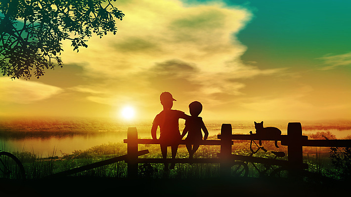 포토 JPG 해외이미지 전신 라이프스타일 남자 실루엣 어린이 가족 자연 휴식 앉기 소년 두명 울타리 일출 고양이 일몰 소년만 해외202004 해외포토 컨셉 포유류 관계 모션 촬영기법 사람 생활 담장 반려동물 노을 생태계 남자만 어린이만 파일형식