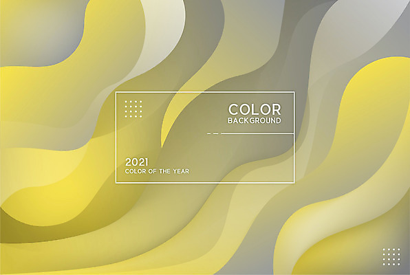 백그라운드 일러스트 사람없음 노란색 회색 패턴백그라운드 입체 그라데이션 기하학 물결무늬 2021년 트렌드컬러 얼티메이트그레이 일루미네이팅 국내일러스트 AI파일 물결 컬러 무늬 패턴 연도 파일형식 벡터 트랜드컬러