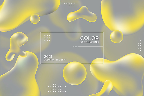백그라운드 일러스트 사람없음 노란색 회색 패턴백그라운드 원형 입체 그라데이션 기하학 2021년 트렌드컬러 얼티메이트그레이 일루미네이팅 국내일러스트 AI파일 도형 컬러 무늬 패턴 연도 파일형식 벡터 트랜드컬러