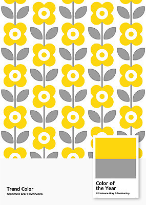 꽃 백그라운드 일러스트 나뭇잎 사람없음 노란색 회색 패턴백그라운드 지오메트릭 2021년 트렌드컬러 얼티메이트그레이 일루미네이팅 국내일러스트 AI파일 식물 컬러 잎 패턴 연도 파일형식 벡터 트랜드컬러