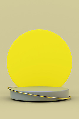 PSD 편집 편집이미지 사람없음 인테리어 노란색 3D 회색 원형 디지털합성 포디움 편집소스 2021년 트렌드컬러 얼티메이트그레이 일루미네이팅 편집3D 도형 디자인 컬러 무대 연도 파일형식 트랜드컬러