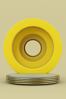 PSD 편집 편집이미지 사람없음 인테리어 노란색 3D 회색 원형 디지털합성 포디움 편집소스 2021년 트렌드컬러 얼티메이트그레이 일루미네이팅 편집3D 도형 디자인 컬러 무대 연도 파일형식 트랜드컬러