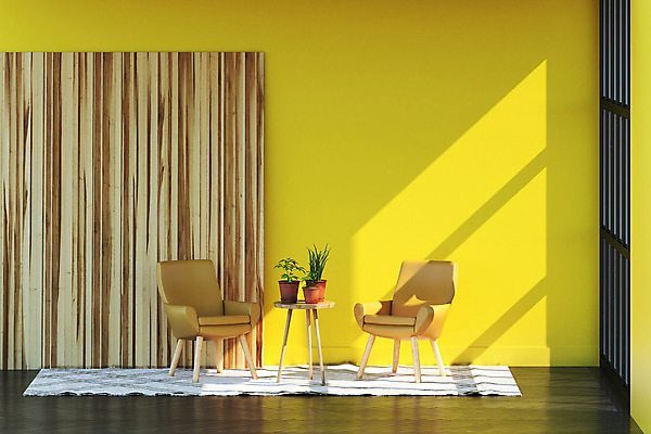 PSD 편집 편집이미지 벽 의자 사람없음 인테리어 노란색 3D 회색 디지털합성 편집소스 2021년 트렌드컬러 얼티메이트그레이 일루미네이팅 편집3D 디자인 컬러 가구 연도 파일형식 트랜드컬러