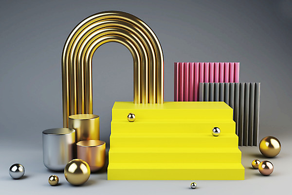 PSD 편집 편집이미지 사람없음 인테리어 노란색 3D 회색 디지털합성 포디움 편집소스 2021년 트렌드컬러 얼티메이트그레이 일루미네이팅 편집3D 디자인 컬러 무대 연도 파일형식 트랜드컬러