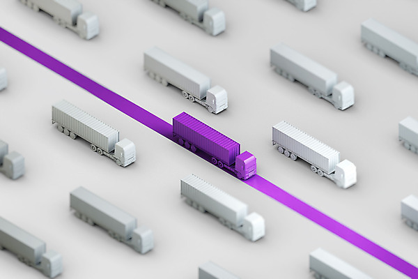 PSD 편집 편집이미지 도로 사람없음 3D 흰색 배송 디지털합성 화물트럭 편집소스 편집3D 길 컬러 교통시설 트럭 파일형식